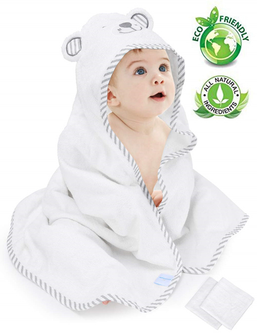 bamboo baby hooded towel