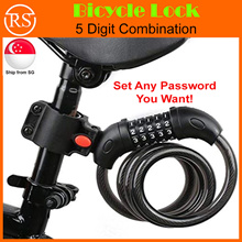 ❤Anti Theft Bicycle Lock❤ Electric Bike Scooter Cycle Security Wire Cable ❤SG Seller❤