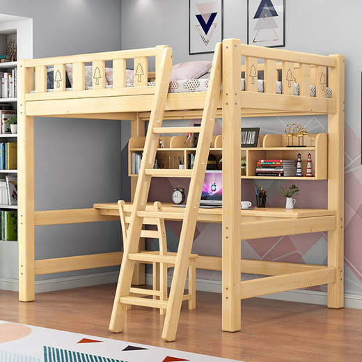 child bed with study table