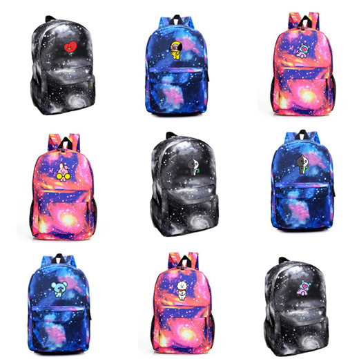 BTS Casual Backpacks Travel Jimin Suga V Kpop Laptop Vietnam