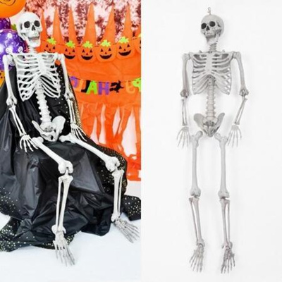 Oauxy Realistic Skull Skeleton Human Model 3.54 Inches Movable Skeleton Human Model Skull Full Body Mini Figure Toy for Halloween Decorations Gifts 