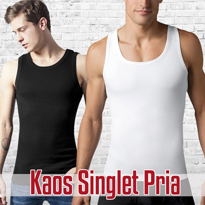 Qoo10 satuan singlet Pakaian Pria 