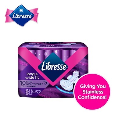 libresse maxi night secure wings