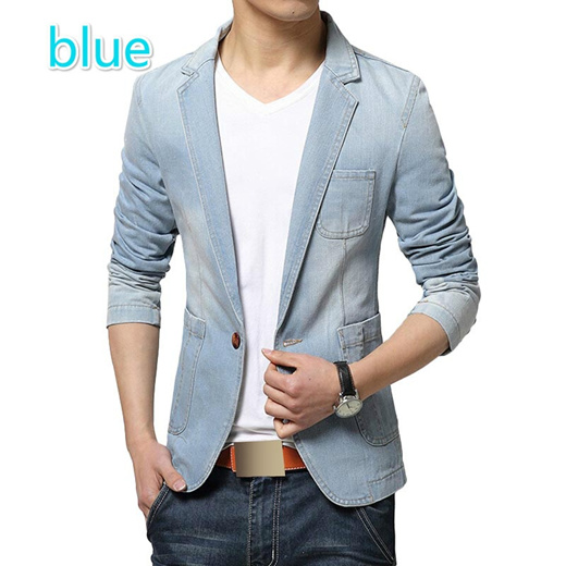 Qoo10 New Fashion Men Blazer Trend Jeans Suits Men S Casual Suit Jean Jacket Women S Clothing