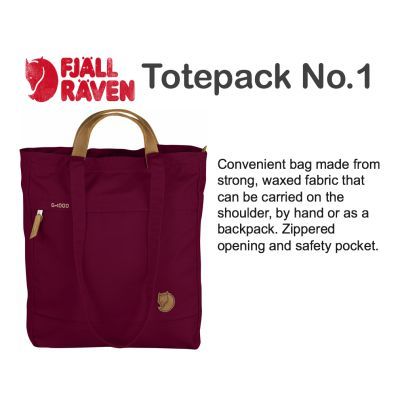 fjallraven tote bag no 1