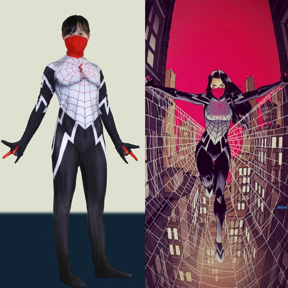 Qoo10 Women Girls The Amazing Spider Man Silk Cindy Moon Cosplay Costume Sup Kids Fashion