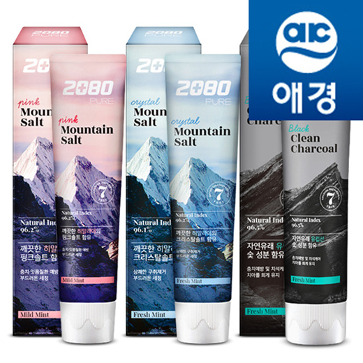 2080 pure pink mountain salt toothpaste