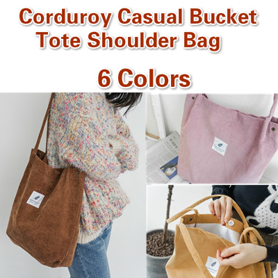 corduroy tote bag