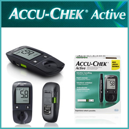 Roche Accu-Chek Active GU w Test Strips for Blood Pressure Monitor