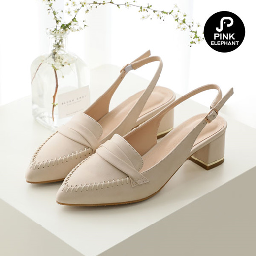 Qoo10 - Pinkelephant-MADE★3cm,5.5CM★UP/4color/Slingback/Gold point ...