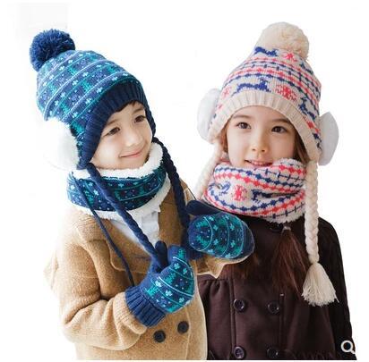 kids winter hats and gloves