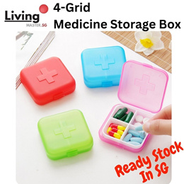 Sukuos Small Pill Box 3pcs, Cute Travel Pill Case Portable Pocket Purse