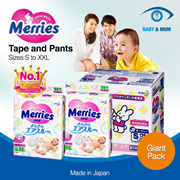 Merries Tape and Pants [MADE IN JAPAN] - 2 packs