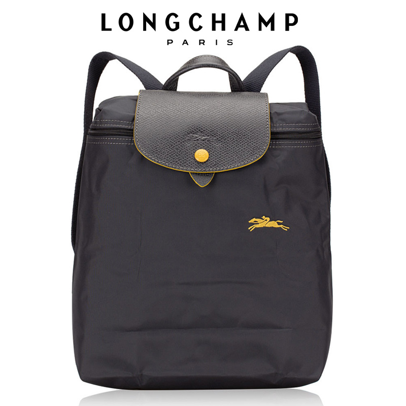 longchamp le pliage backpack grey