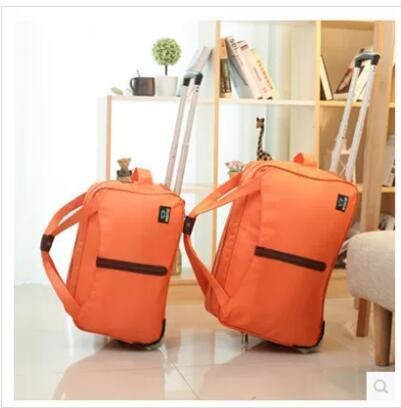 Portable trolley bag large capacity bag men and women casual folding travel bags travel packages-x Deals for only S$64.58 instead of S$64.58