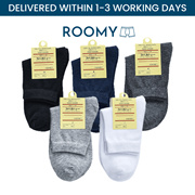 [5pcs] Premium Cotton Long Business Quarter Socks | Premium Black White Long Sock For Men Women