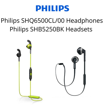 philips shb5250bk wireless bluetooth earphones