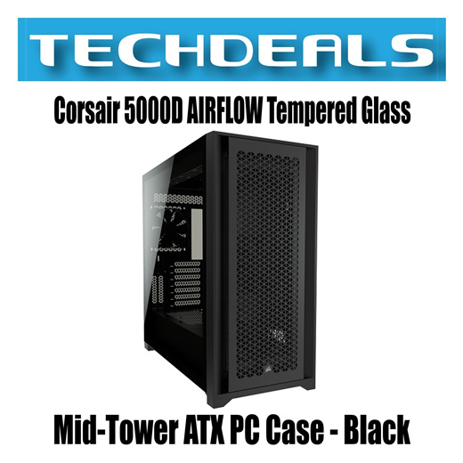 Corsair 5000D Tempered Glass Mid-Tower ATX PC Case - Black