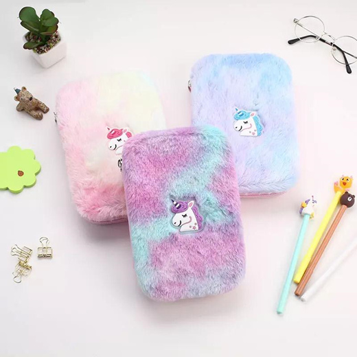 Unicorn Plush Pencil Case