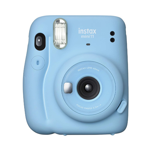 polaroid camera sky blue