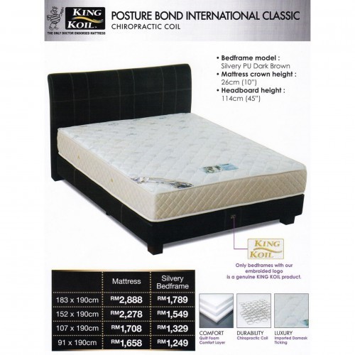 king koil silvery mattress