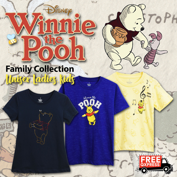 Goldwood Winnie Pooh Collection // May Disney New Arrivals Free Qxpress// Kids Unisex LadieS Deals for only S$21.98 instead of S$21.98