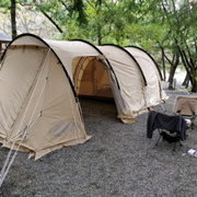 [Overseas] DOD Doppelganger Kamaboko Tent 3M T5-689-TN 5-6 person tan / black / khaki customs tax not included