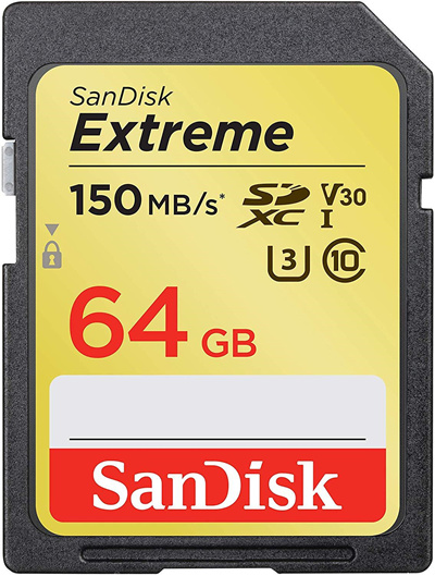 Qoo10 SanDisk 64GB Extreme SDXC UHS I Card C10 U3 V30 4K 