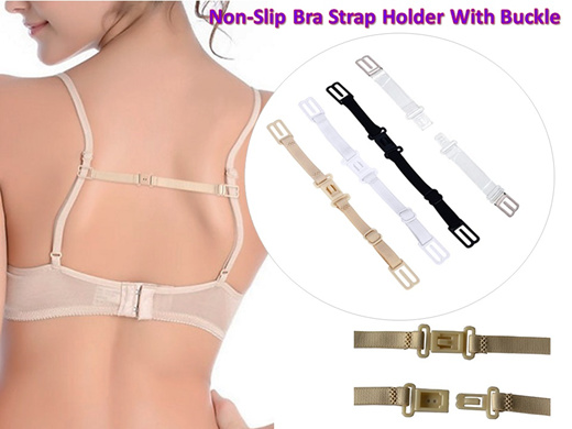 Qoo10 - Non-Slip Bra Strap Holder With Buckle 4Pcs - Free Hair Fringe  Velcro T : Lingerie & Sleep