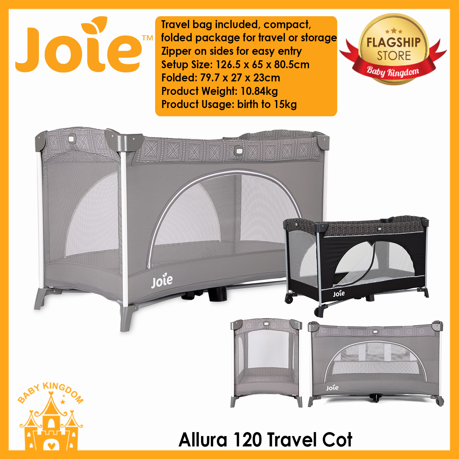 joie allura travel cot mattress