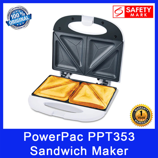 Double-sided Heating Electric Sandwich maker with Non-stick coating plate  (PPT353)