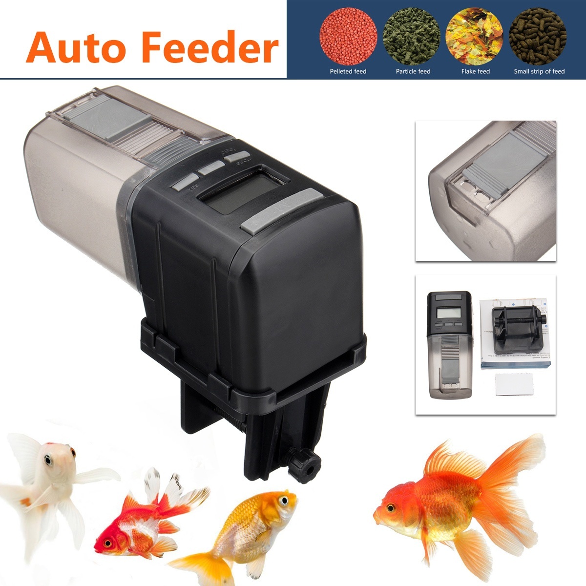 Qoo10 Automatic Fish Feeder Aquarium Tank Auto Food Timer