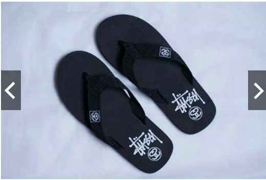 stussy flip flops