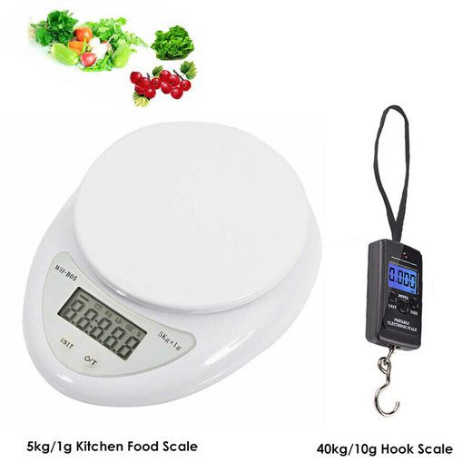 Electronic kitchen clearance weighing scales