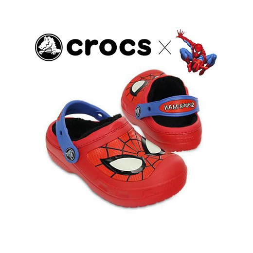 spiderman kids crocs