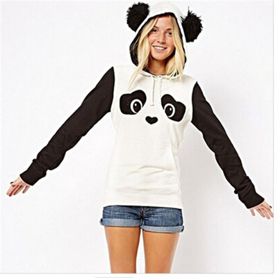 panda hoodie cartoon