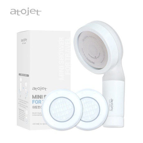 Atojet travel shower + head filter 1 pack set