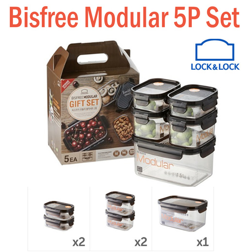 LocknLock Bisfree Modular 10pcs set food container