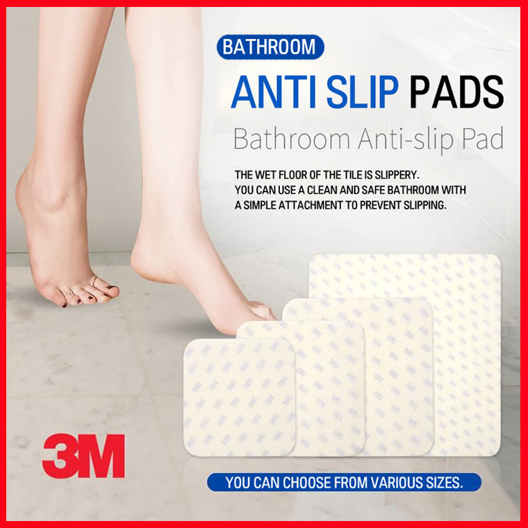 Qoo10 [3m] Anti Slip Pads 10pcs Adhesive Bathroom Non Slip Sticker Toilet A Household