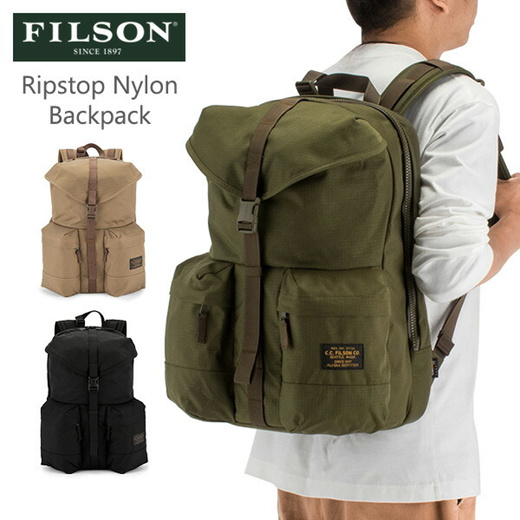 Qoo10 - Filson FILSON Ripstop Nylon Backpack Ripstop Nylon