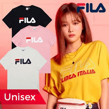 [FILA] ♥New Update Design♥2020 S/S♡ Unisex Linear Logo Short Sleeve Casual Tee