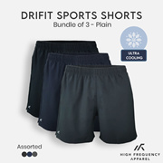 [BUNDLE OF 3] Drifit Sports Shorts Ultra Cooling | Exercise | Running | Activewear | Gym