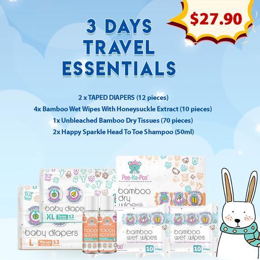 3 Days Travel Essentials Deals for only S$49.9 instead of S$49.9