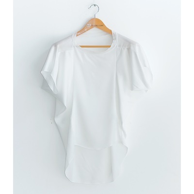 33. loose silky blouse - ivory - free