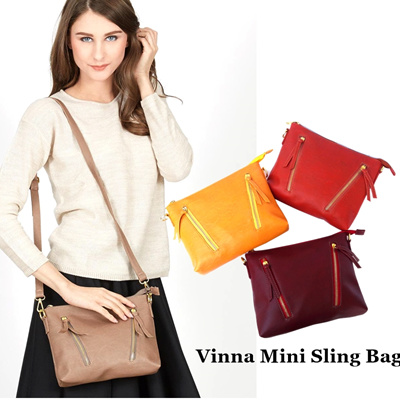  Qoo10  New Collection Vinna Mini Sling Bag Tas  