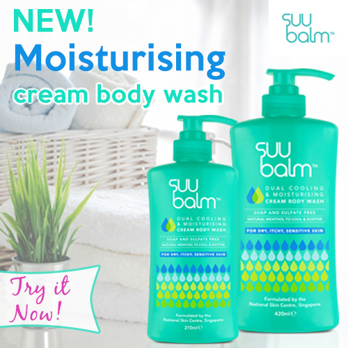 Suu Balm™ Dual Cooling Moisturising Cream Body Wash 420ml / 840ml | No Parabens No Sulphate Deals for only S$49.9 instead of S$49.9