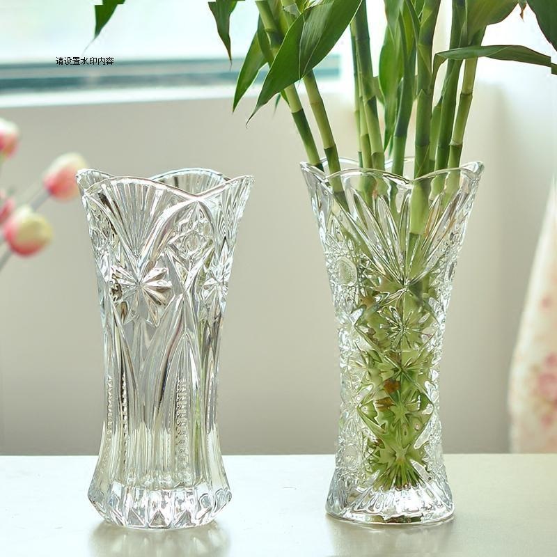 Qoo10 Flower Vase Glass Transparent Creative Water Lily Flower