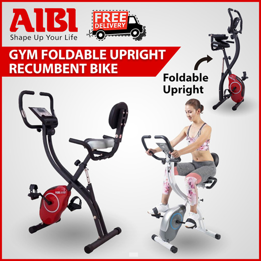 upright foldable exercise bike