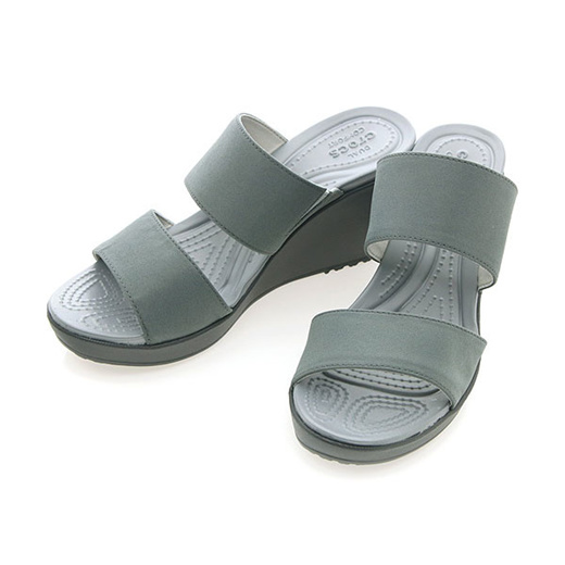 crocs leigh 2 strap wedge