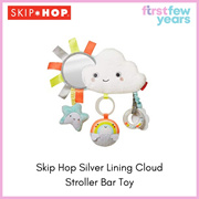 skip hop silver lining cloud stroller bar toy